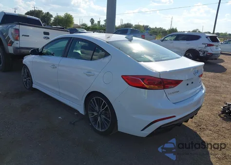 2018 Hyundai Elantra Sport из США, поврежденный, VIN KMHD04LB5JU534753